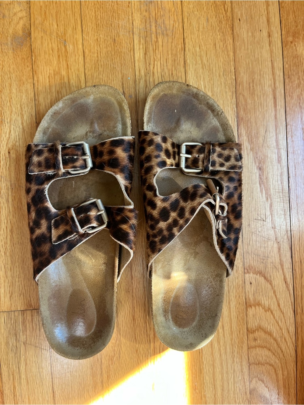 Boden Leopard Print Buckle Slide Sandals - Women